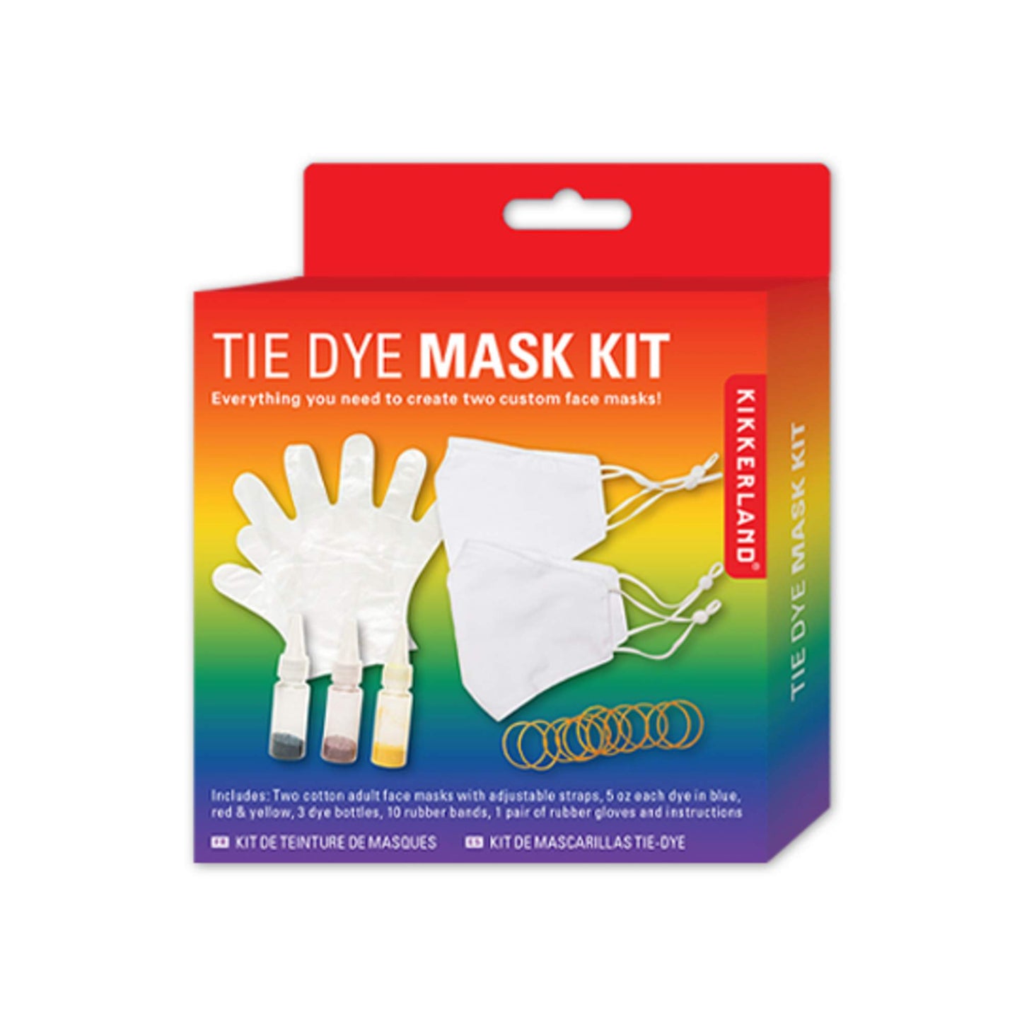 KIKKERLAND TIE DYE MASK KIT - Gesichtsmaske