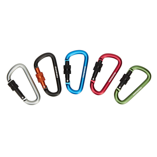  KARABINER D-FORM SCHRAUBVERSCHLUSS - 6 MM X 60 MM - Karabiner
