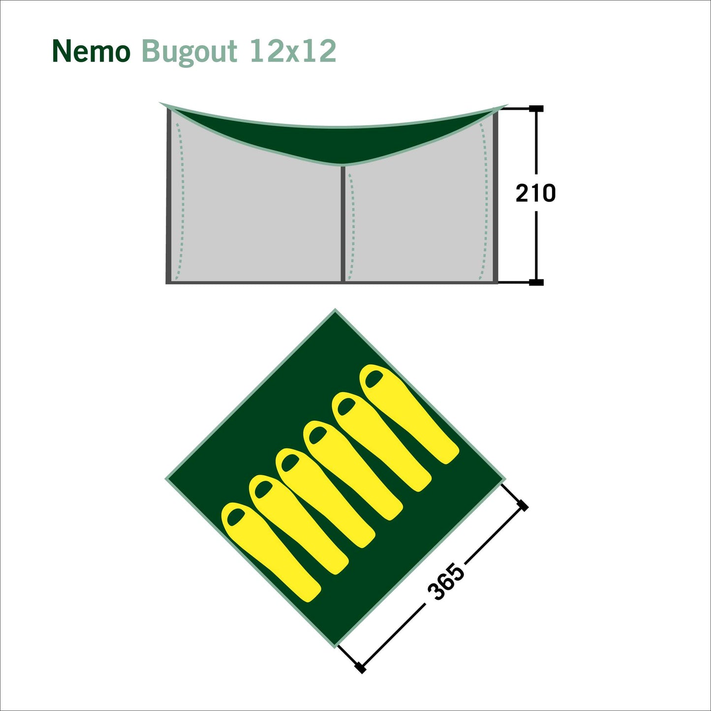 Nemo BUGOUT 12X12 - Tarp