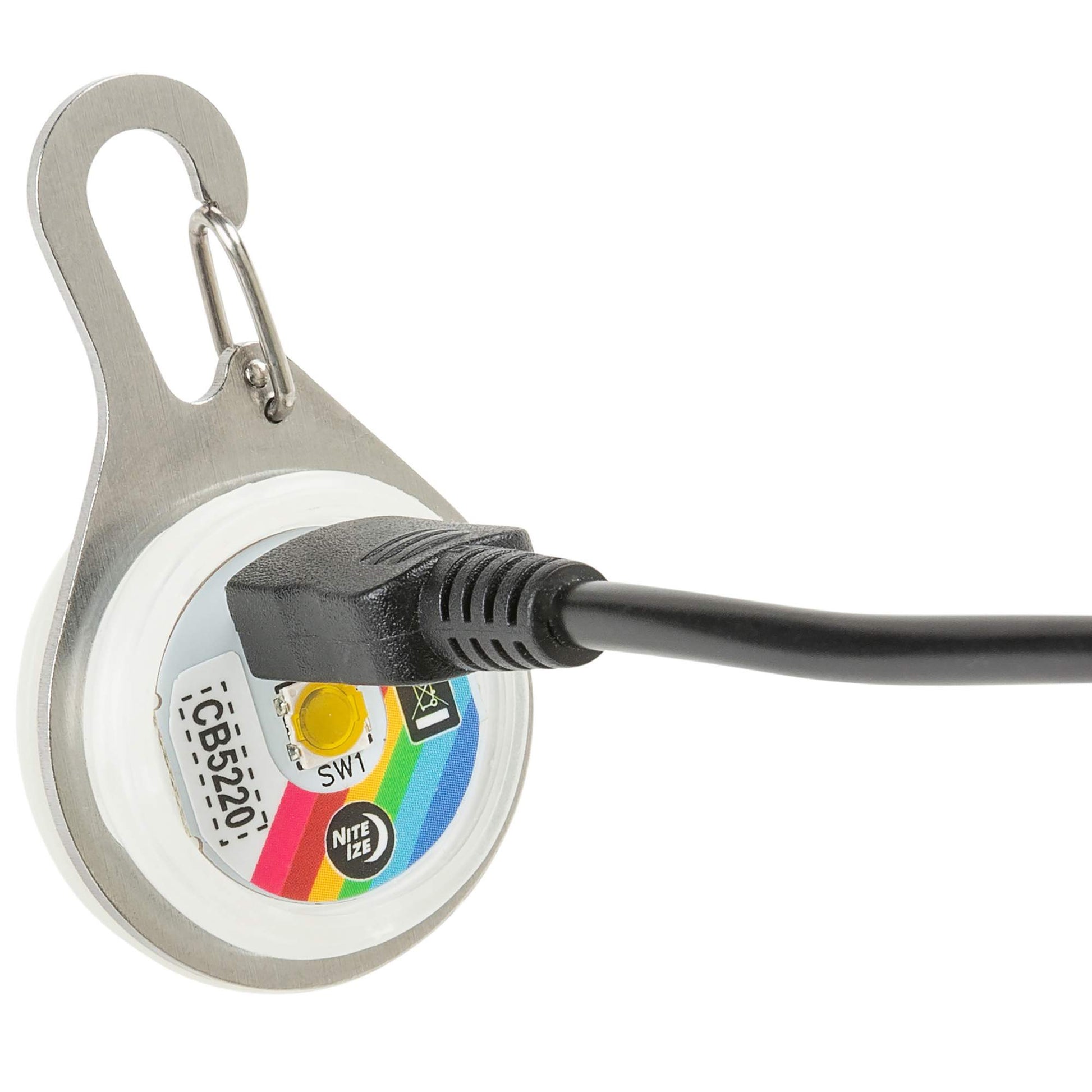 Nite Ize SPOTLIT RECHARGEABLE CARABINER LIGHT - DISC-O TECH - Schlüsselanhänger