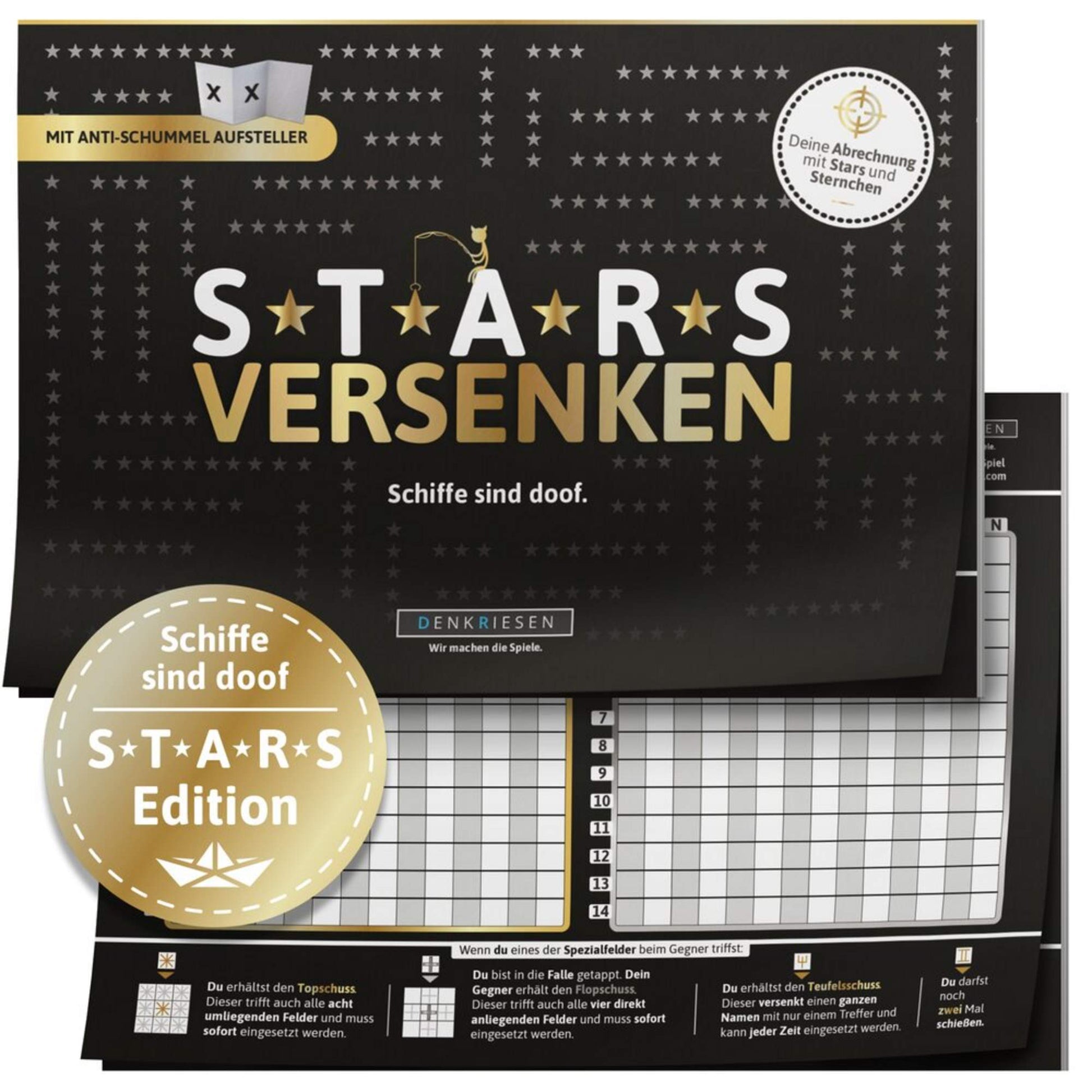  STARS VERSENKEN - Reisespiel