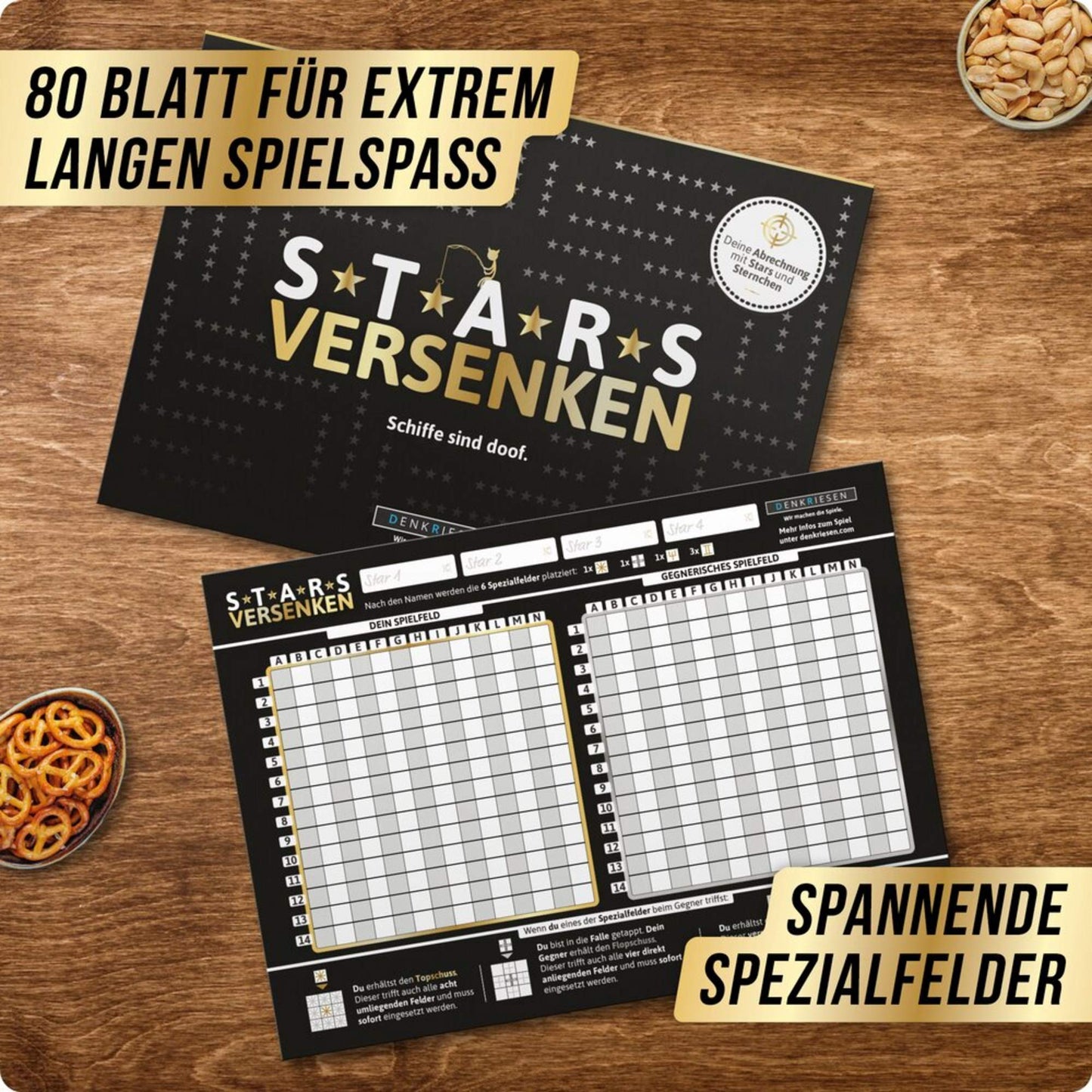  STARS VERSENKEN - Reisespiel