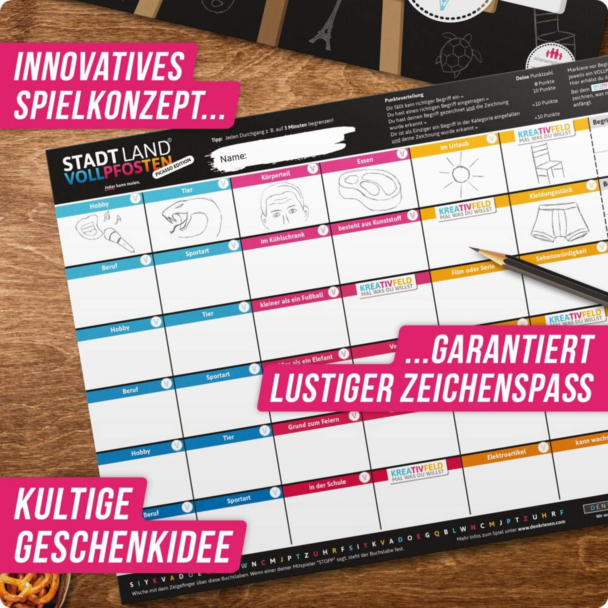  STADT LAND VOLLPFOSTEN - PICASSO EDITION - Reisespiel
