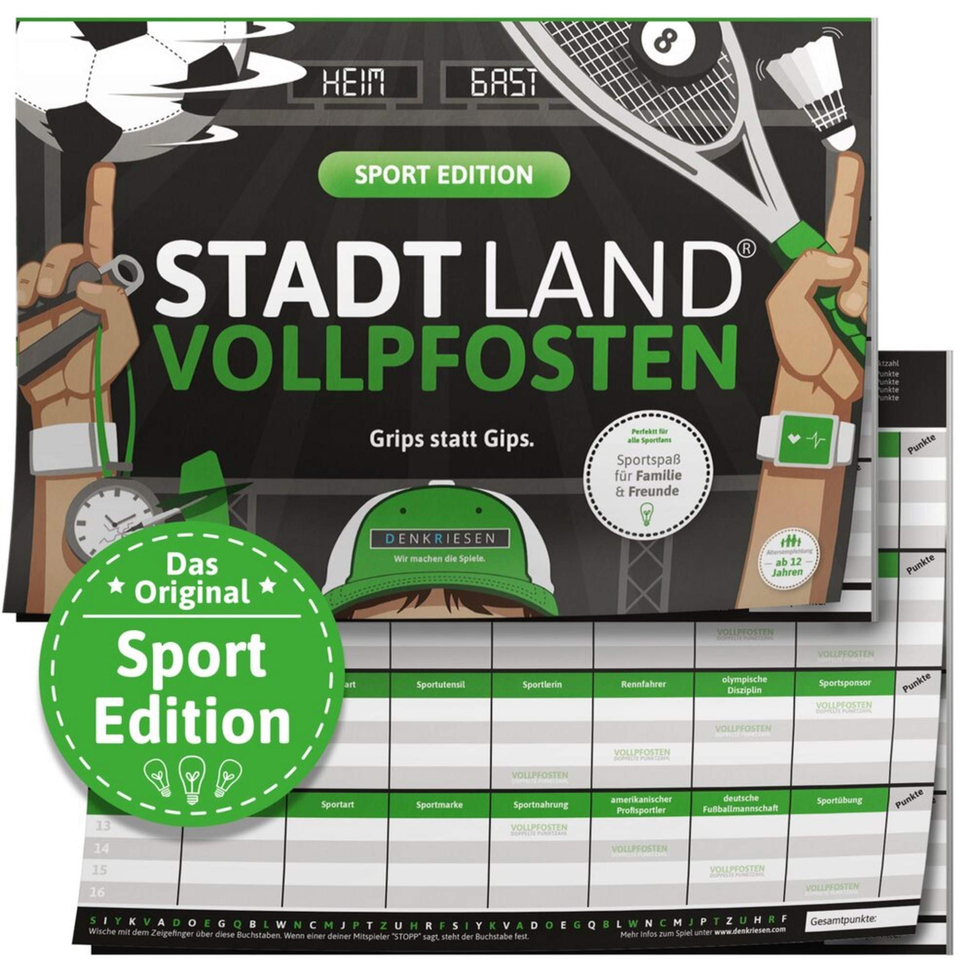  STADT LAND VOLLPFOSTEN - SPORT EDITION - Reisespiel