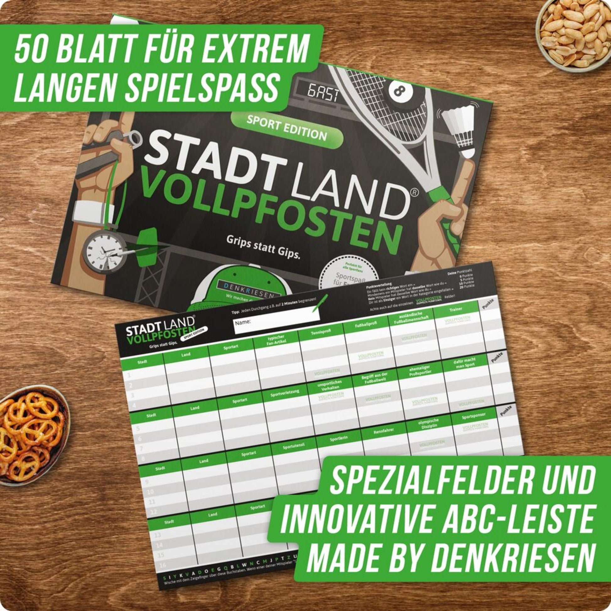  STADT LAND VOLLPFOSTEN - SPORT EDITION - Reisespiel