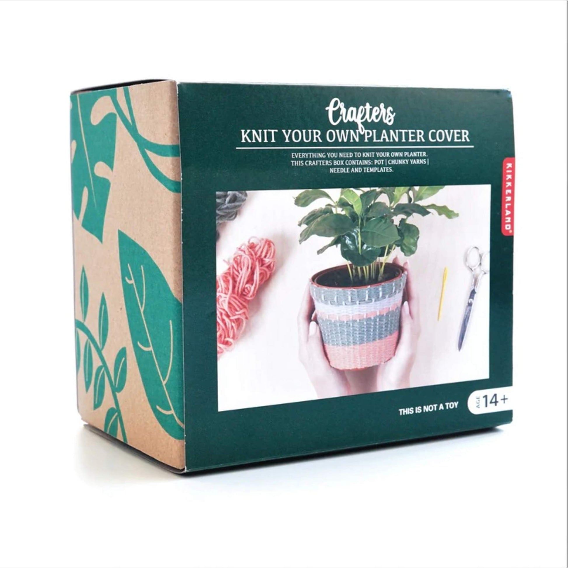 KIKKERLAND KNIT YOUR OWN PLANTER COVER KIT