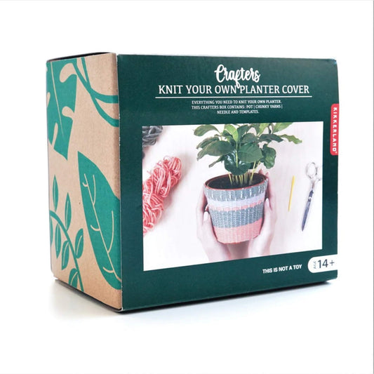 KIKKERLAND KNIT YOUR OWN PLANTER COVER KIT