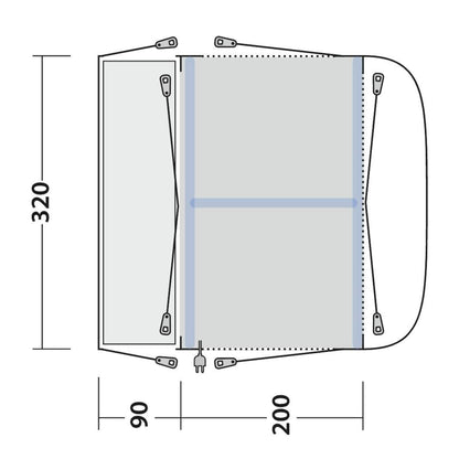 Outwell PARKVILLE 200SA - Busvorzelt